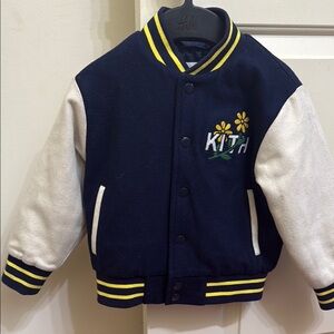 Kith Navy and White Varsity Jacket